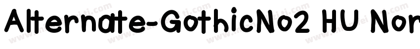 Alternate-GothicNo2 HU Normal字体转换